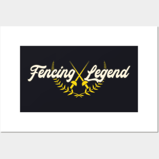 Fencing Fencer Legend Posters and Art